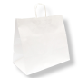 SACS SOS TRAITEUR AVEC ANSES  90 G/M2 36+21x33,5 CM BLANC CELLULOSE (250 UNITÉ)
