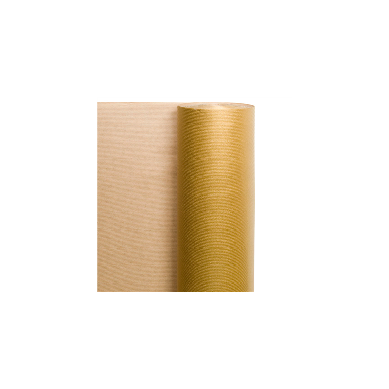 PAPIER CADEAU 100 M  60 G 70 CM OR KRAFT VERGÉ (1 UNITÉ)