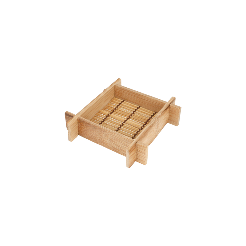 20 MINI RÉCIPIENTS  12x12x3 CM NATUREL BAMBOU (1 UNITÉ)