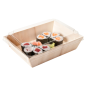 PLATEAU REPAS 700 ML 18x13x4 CM NATUREL BOIS (50 UNITÉ)
