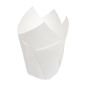 MUFFIN CUPS 'TULIP' 50 G/M2 11x11 CM BLANC PARCH.INGRAISSABLE (1000 UNITÉ)