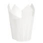 MUFFIN CUPS 'TULIP' 50 G/M2 15x15 CM BLANC PARCH.INGRAISSABLE (1000 UNITÉ)