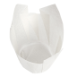 MUFFIN CUPS 'TULIP' 50 G/M2 15x15 CM BLANC PARCH.INGRAISSABLE (1000 UNITÉ)