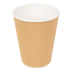 GOBELETS BOISSONS CHAUDES, DOUBLE PAROI, ONDULÉ