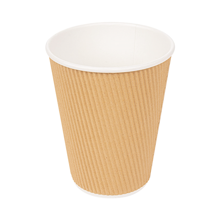 GOBELETS BOISSONS CHAUDES, DOUBLE PAROI, ONDULÉ