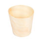MINI VERRES EN FEUILLE DE PEUPLIER 15 ML Ø 4,4x4,5 CM NATUREL BOIS (50 UNITÉ)