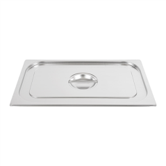 COUVERCLE 1/1 POUR RÉFÉRENCE 181.63/64/65  53x32,5x3,7 CM ARGENTE INOX (1 UNITÉ)