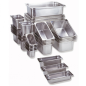 BAC GASTRONOME 1/3 3,2 L 32,5x17,5x10 CM ARGENTE INOX (1 UNITÉ)