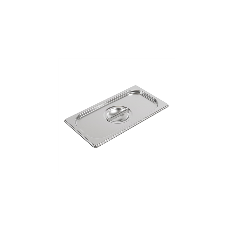 COUVERCLE 1/3 POUR RÉFÉRENCE 181.70/71  32,5x18 CM ARGENTE INOX (1 UNITÉ)
