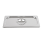 COUVERCLE 1/3 POUR RÉFÉRENCE 181.70/71  32,5x18 CM ARGENTE INOX (1 UNITÉ)