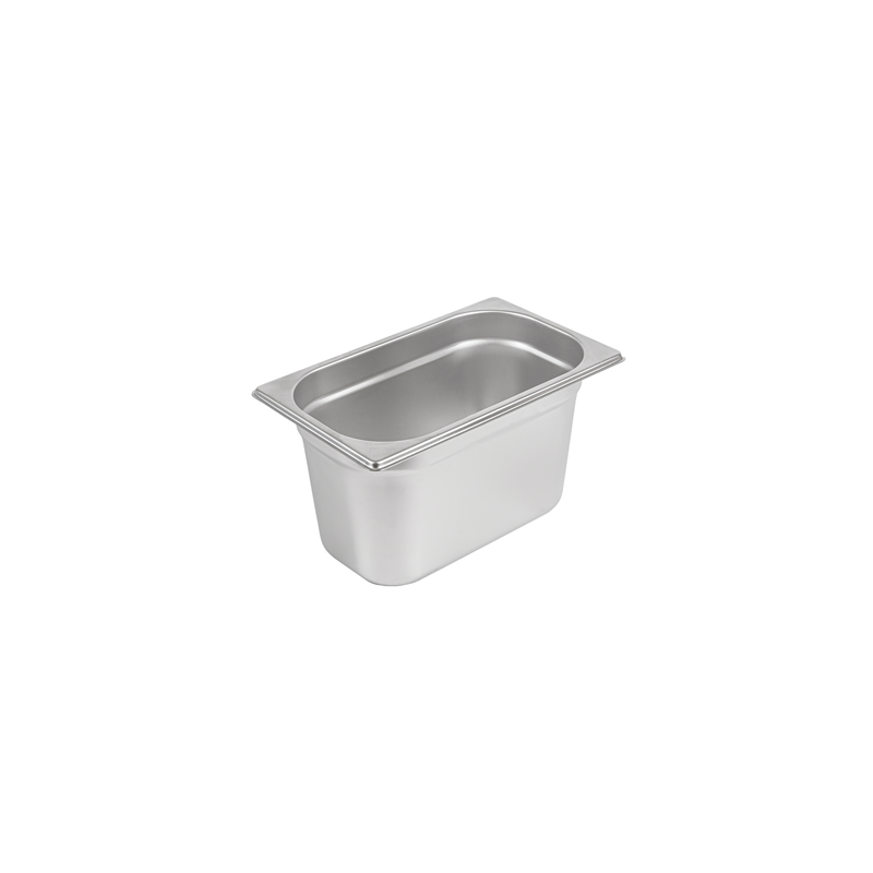 BAC GASTRONOME 1/4 3,8 L 26,5x16x15 CM ARGENTE INOX (1 UNITÉ)