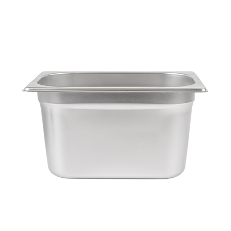 BAC GASTRONOME 1/4 3,8 L 26,5x16x15 CM ARGENTE INOX (1 UNITÉ)