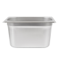 BAC GASTRONOME 1/4 3,8 L 26,5x16x15 CM ARGENTE INOX (1 UNITÉ)