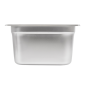 BAC GASTRONOME 1/4 3,8 L 26,5x16x15 CM ARGENTE INOX (1 UNITÉ)
