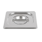 COUVERCLE 1/6 POUR RÉFÉRENCE 181.75  17,6x16 CM ARGENTE INOX (1 UNITÉ)