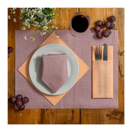 SETS DE TABLE 'DRY COTTON' 55 G/M2 30x40 CM BORDEAUX AIRLAID (800 UNITÉ)