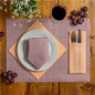 SETS DE TABLE 'DRY COTTON' 55 G/M2 30x40 CM BORDEAUX AIRLAID (800 UNITÉ)