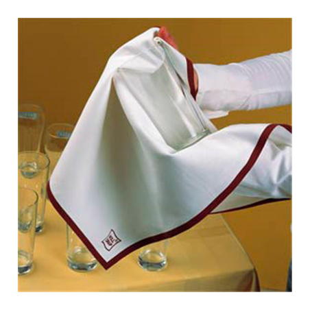 10 U. TORCHONS DE CUISINE 'ROLL-DRAP'  40x64 CM ROUGE COTON (1 UNITÉ)
