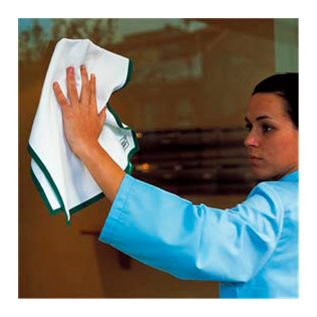 10 U. TORCHONS DE CUISINE 'ROLL-DRAP'  40x64 CM VERT COTON (1 UNITÉ)