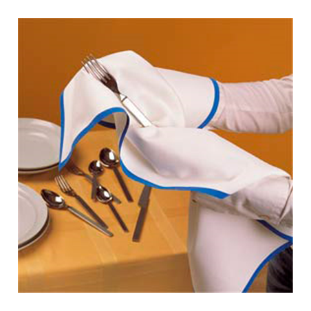 10 U. TORCHONS DE CUISINE 'ROLL-DRAP'  52x64 CM BLEU COTON (1 UNITÉ)