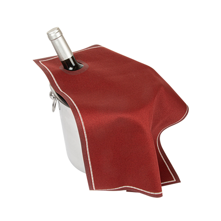 12 U. TORCHONS EN ROULEAU 'CUBI-DRAP'  40x40 CM BORDEAUX COTON (1 UNITÉ)