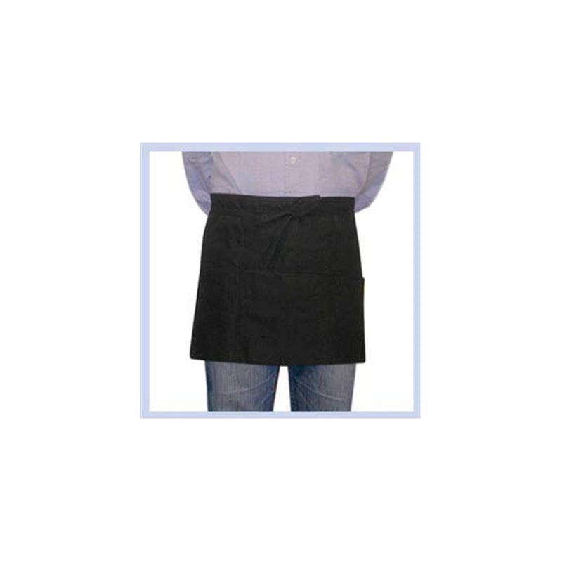 TABLIER PORTE MONNAIE DE 3 POCHES  61x30 CM NOIR POLYESTER (1 UNITÉ)