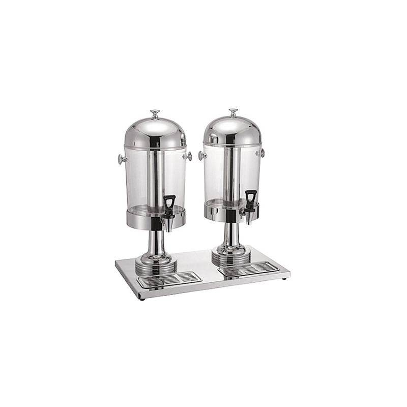 DISTRIBUTEUR DE JUS 2x8 L 56x35x59CM ARGENTE INOX (1 UNITÉ)