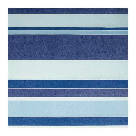 "TÊTE-À-TÊTE" PRÉ. 120CM (20 FEU.) 'BAYADÈRES' 55 G/M2 0,40x24 M BLEU AIRLAID (6 UNITÉ)