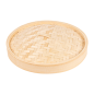 COUVERCLES MAXI DIM-SUM  Ø 30x3 CM NATUREL BAMBOU (4 UNITÉ)