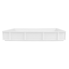 CONTENEUR EMPILABLE POUR PÂTE À PIZZA 15 L 60x40x9 CM BLANC PEHD (1 UNITÉ)