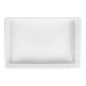 CONTENEUR EMPILABLE POUR PÂTE À PIZZA 15 L 60x40x9 CM BLANC PEHD (1 UNITÉ)