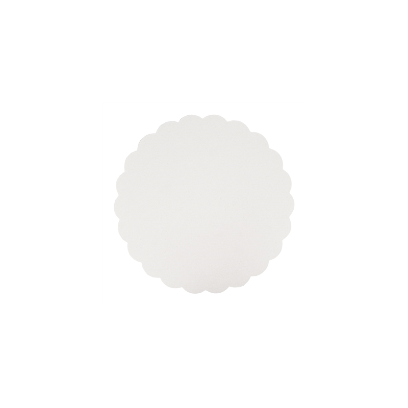 DISQUES PLATS PÂTISSERIE  300 G/M2 Ø 27 CM BLANC CARTON (250 UNITÉ)