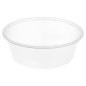 RÉCIPIENTS INJECTÉS MICRO-ONDABLES 225 ML Ø 11,5x3,7 CM TRANSPARENT PP (500 UNITÉ)
