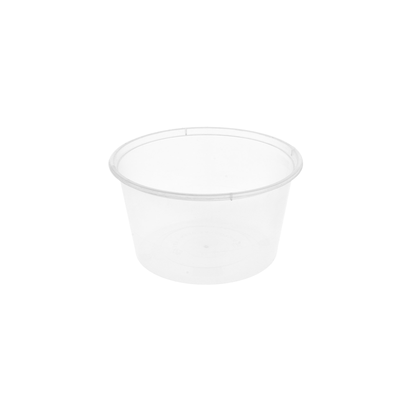 RÉCIPIENTS INJECTÉS MICRO-ONDABLES 475 ML Ø 11,5x6,5 CM TRANSPARENT PP (500 UNITÉ)