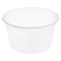 RÉCIPIENTS INJECTÉS MICRO-ONDABLES 475 ML Ø 11,5x6,5 CM TRANSPARENT PP (500 UNITÉ)