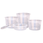 COUVERCLES POUR POTS 184.04/05/06/07/12  Ø 12 CM TRANSPARENT PP (500 UNITÉ)