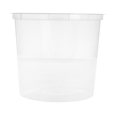 RÉCIPIENTS INJECTÉS MICRO-ONDABLES 700 ML Ø 11,5x10 CM TRANSPARENT PP (500 UNITÉ)