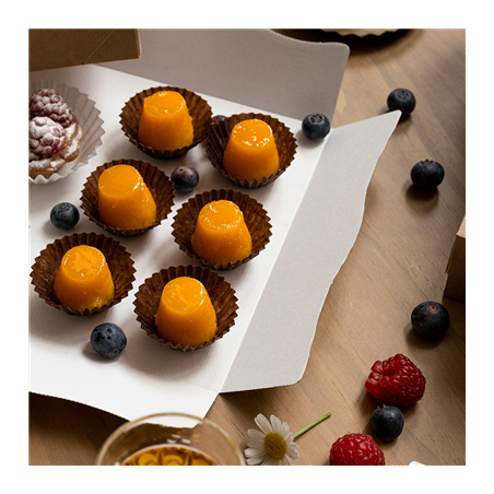 CAPSULES 'PETITS FOURS' 50 G/M2 Ø 2,4x2 CM CACAO PARCH.INGRAISSABLE (500 UNITÉ)