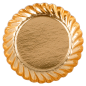 MINI PLATEAUX  325 G/M2 Ø 5,5 CM OR CARTON (100 UNITÉ)