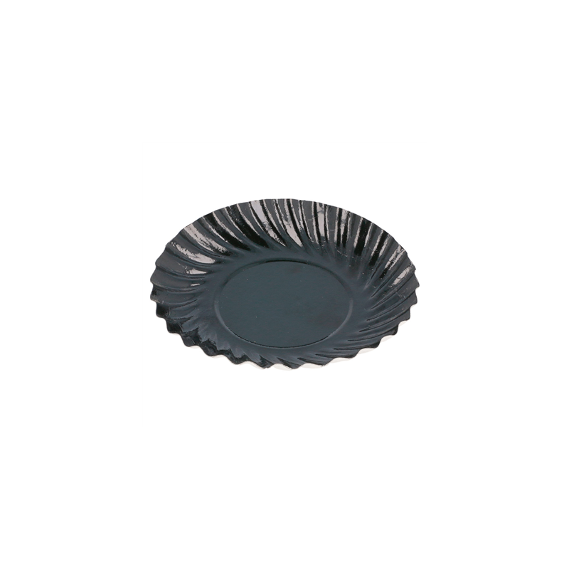 MINI PLATEAUX 325 G/M2 Ø 8,8 CM NOIR CARTON (100 UNITÉ)