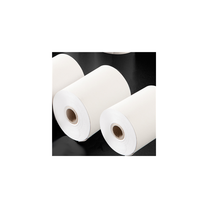 48 U. ROULEAUX ENREGISTREUR THERMIQUES  Ø 80x80 MM BLANC PAPIER (1 UNITÉ)