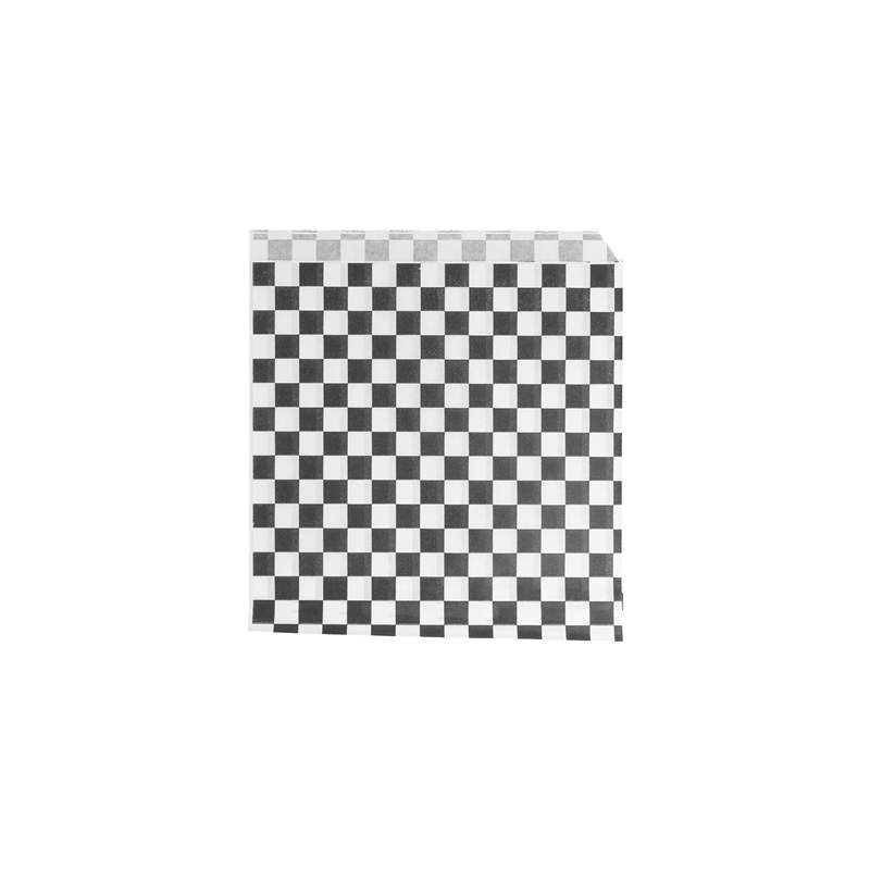 PAPIER INGRAISSABLES OUVERT 2 CÔTÉS FAST FOOD 'FITIPALDI' 35 G/M2 16x16,5 CM NOIR PARCH.INGRAISSABLE (500 UNITÉ)