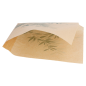 PAPIER INGRAISSABLES OUVERT 2 CÔTÉS FAST FOOD 'FEEL GREEN' 34 G/M2 16x16,5 CM NATUREL PARCH.INGRAISSABLE (500 UNITÉ)