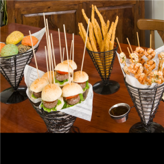 BASKET  Ø 12x23 CM NOIR ACIER (1 UNITÉ)