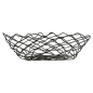 BASKET OVALE  24x15,2x7 CM NOIR ACIER (1 UNITÉ)