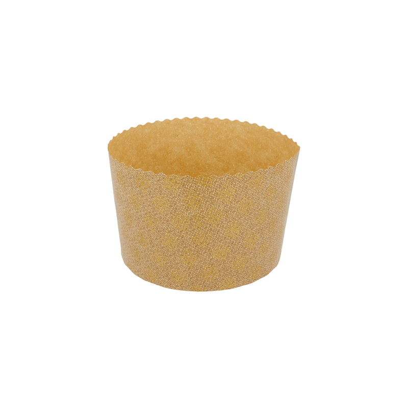 MOULES CUISSON PANETTONE  145 G/M2 Ø 13,4x9,5 CM MARRON CELLULOSE (660 UNITÉ)
