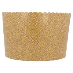MOULES CUISSON PANETTONE  145 G/M2 Ø 13,4x9,5 CM MARRON CELLULOSE (660 UNITÉ)