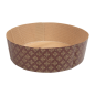 MOULES CUISSON PANETTONE BAS  140 G/M2 Ø 22x7 CM MARRON CELLULOSE (360 UNITÉ)