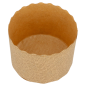 MOULES CUISSON PANETTONE  135 G/M2 Ø 6x4,5 CM MARRON CELLULOSE (2000 UNITÉ)