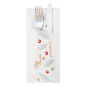 SACHET POUR COUVERTS + SERV.BLANCHE 'NOËL' 90 G/M2 33 x 40 CM BLANC CELLULOSE (250 UNITÉ)